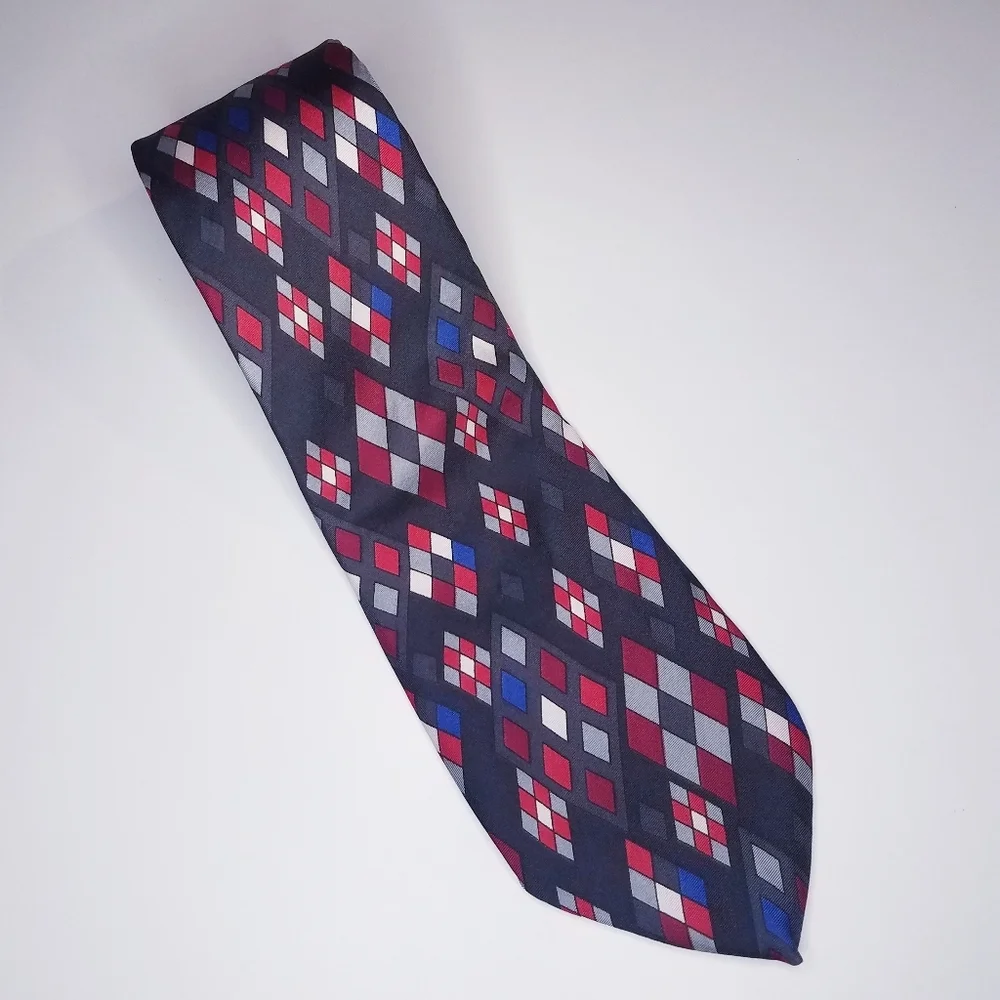 Wm. M Trazinba Men's Tie Ltd Custom Neckwear Black Diamonds